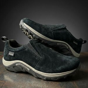 Merrell Slip On Moc Kids Shoes 5 Sneakers Waterproof Suede Black Jungle Frosty